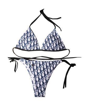 dior blue bikini